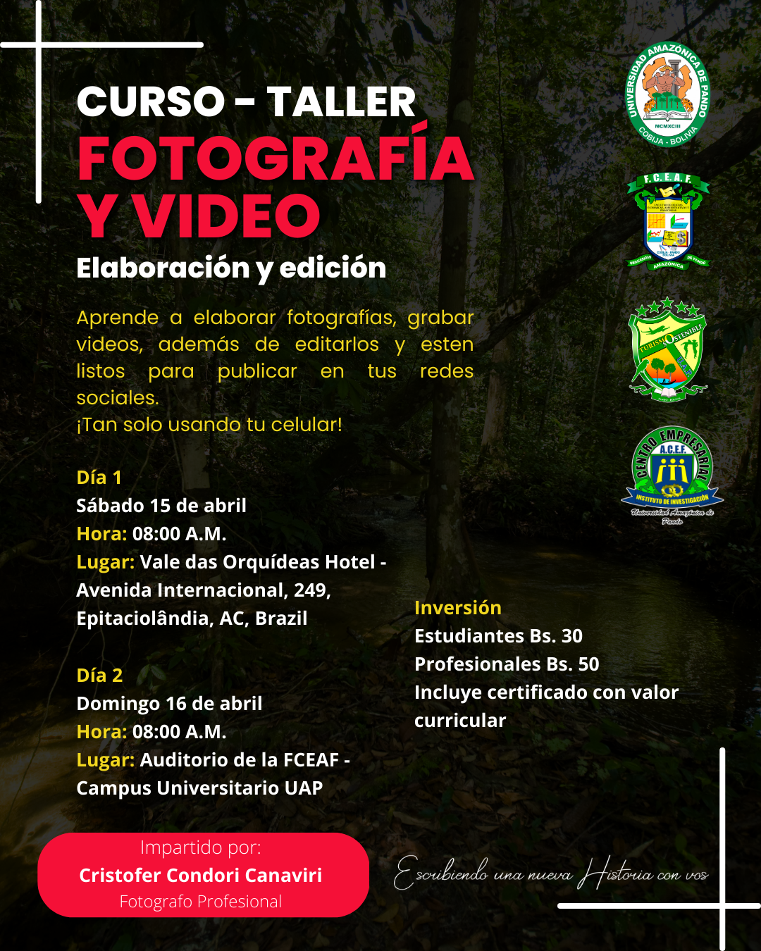 FOTOGRAFÍA Y VIDEO: ELABORACIÓN Y EDICIÓN